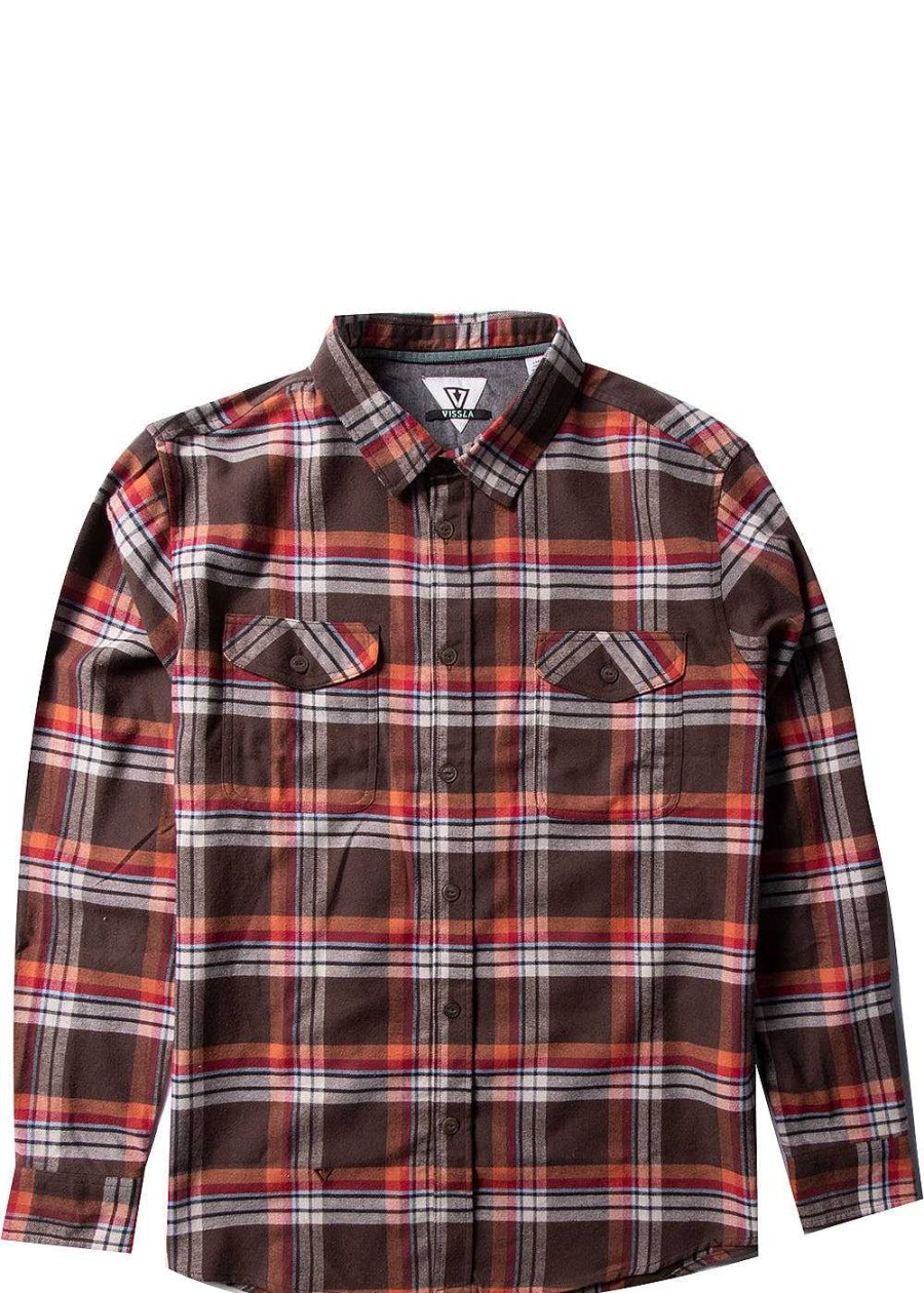 Herren Vissla Hemden | Central Coast Langarm-Flanell Fur Herren