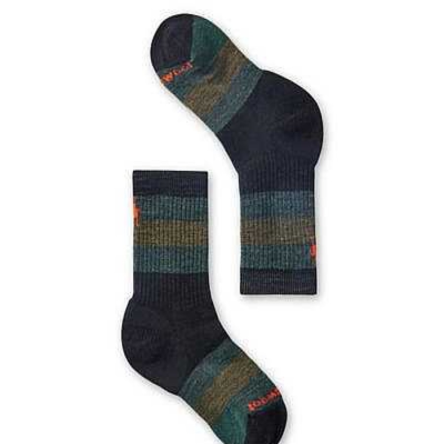 Kinder Smartwool Socken | Hike Full Cushion Gestreifte Crew-Socken Fur Kinder