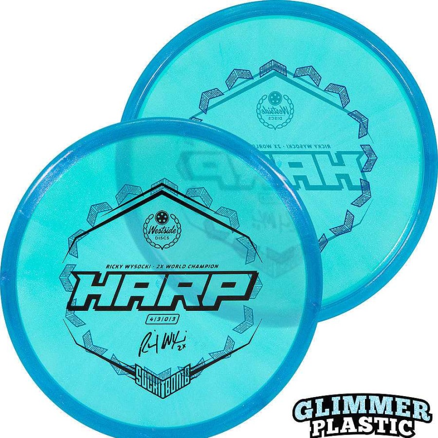 Gang Dynamic Discs | Westside Discs Vip-Ice Glimmer Harp Ricky Wysocki Bottom Stamp Sortiert