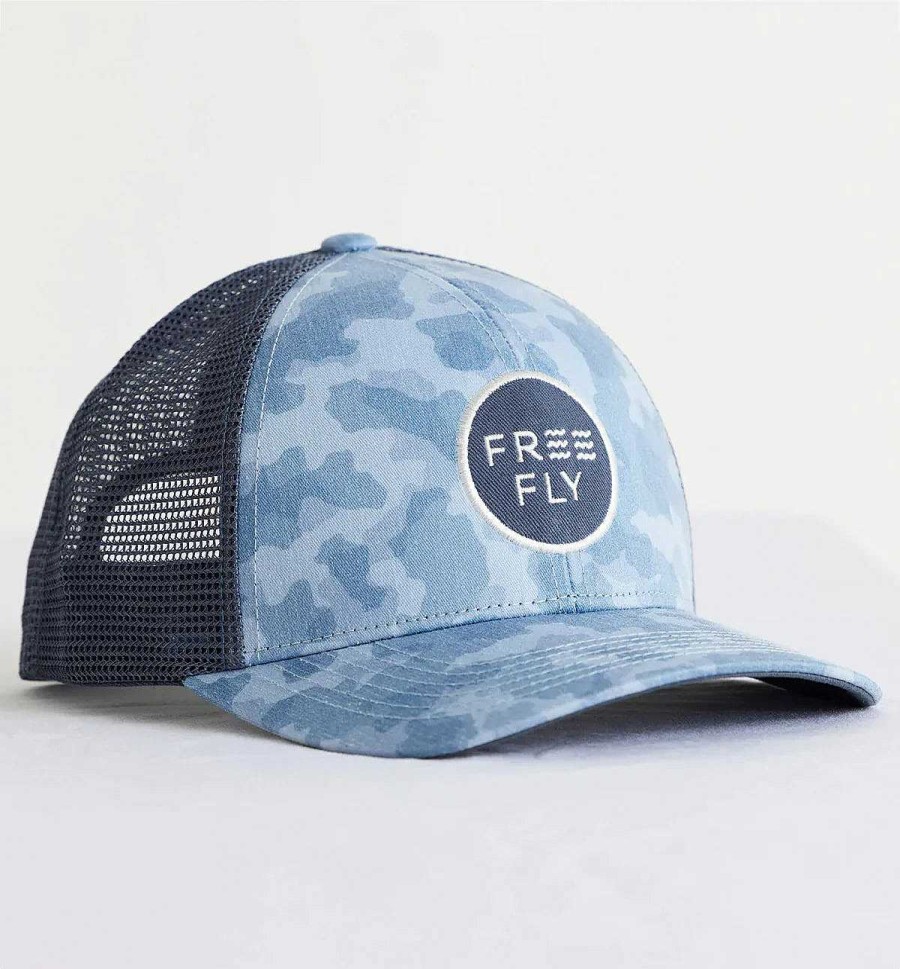 Herren Free Fly Apparel Kopf- Und Halsbekleidung | Camo-Trucker-Mutze