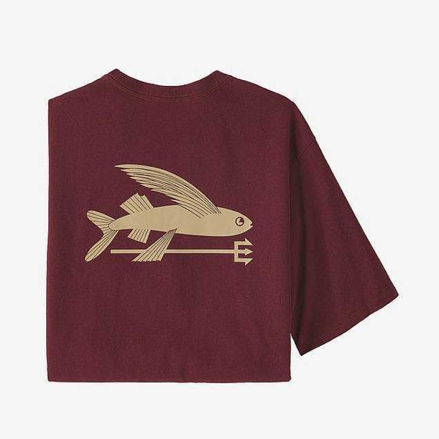 Herren Patagonia T-Shirts | Flying Fish Bio-T-Shirt Fur Herren