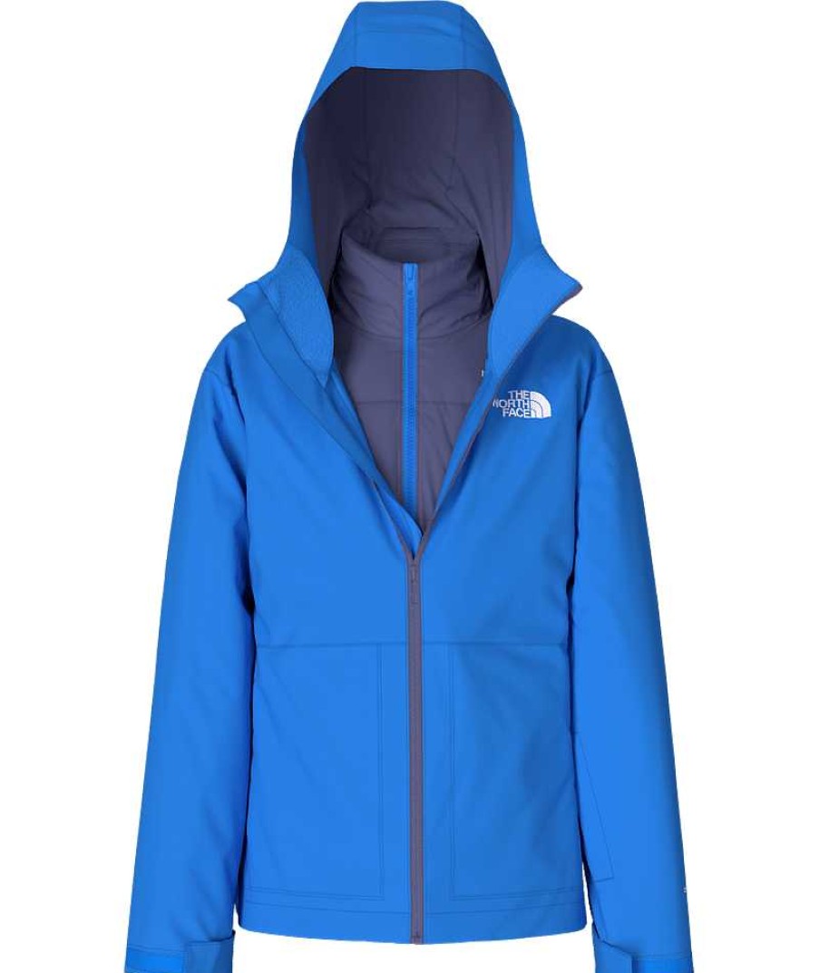 Kinder The North Face Regen- Und Schneebekleidung | Freiheits-Triklima Fur Jungen Optisches Blau