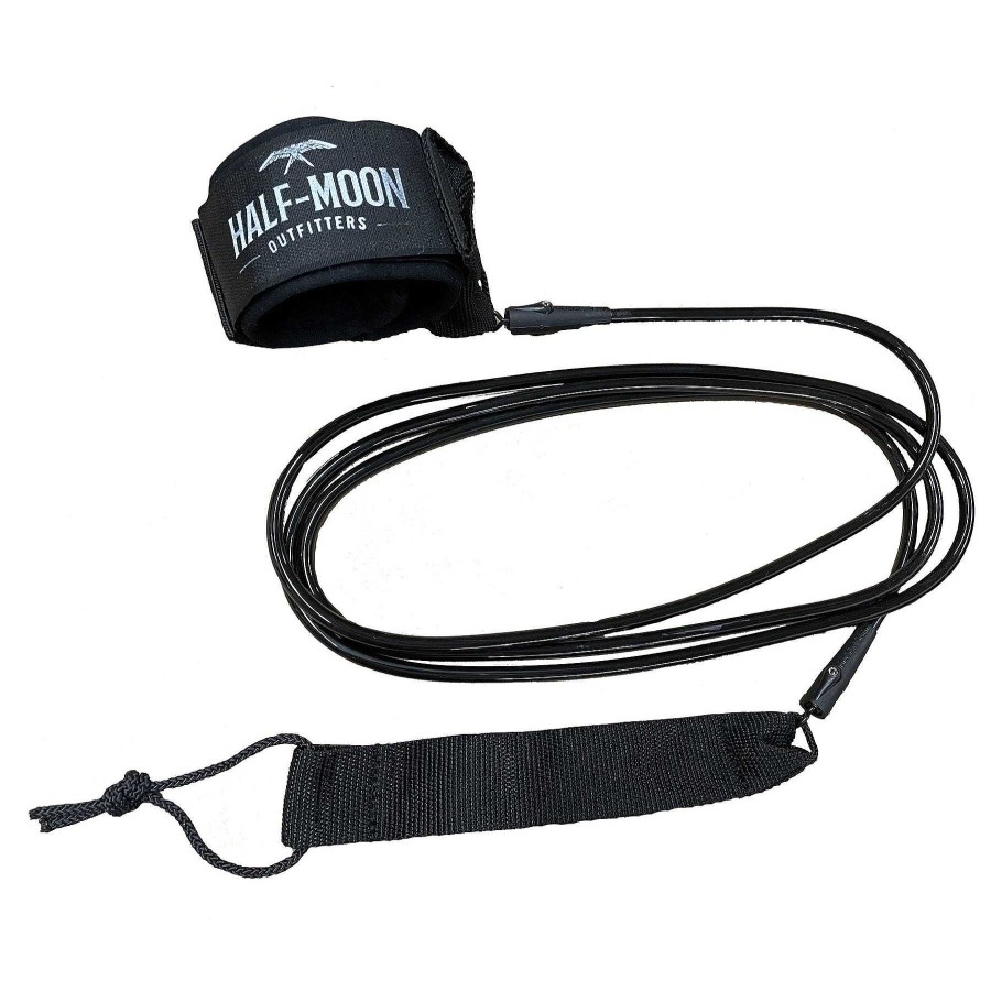 Half-Moon-Kollektion Half-Moon Outfitters Halbmond-Ausrustung | Blocksurf Blazin 9' Surfboard-Leine Schwarz