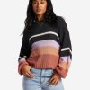 Damen Billabong Hemden | Sehen Sie Sich Den Doppelten Crop-Pullover Mit Rundhalsausschnitt Fur Damen An Lila Brise