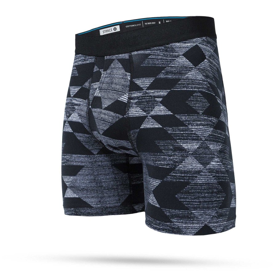 Herren Stance Baselayer Und Unterwasche | Darkwater Boxershorts Fur Herren Schwarz