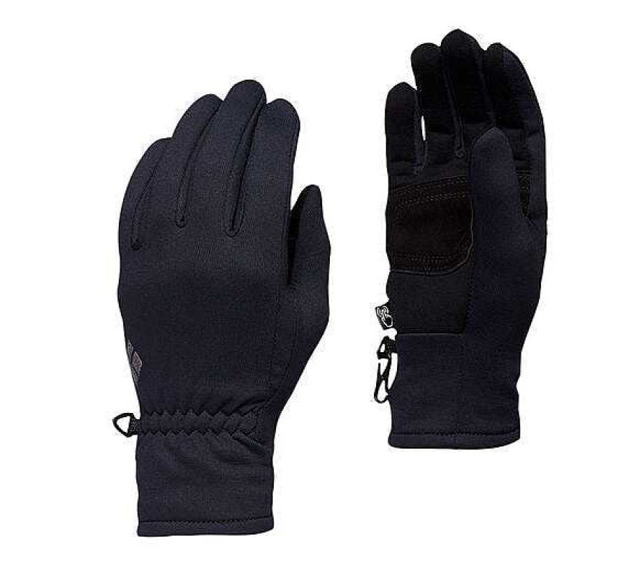 Herren Black Diamond Equipment Handschuhe | Mittelschwere Screentap-Handschuhe Schwarz