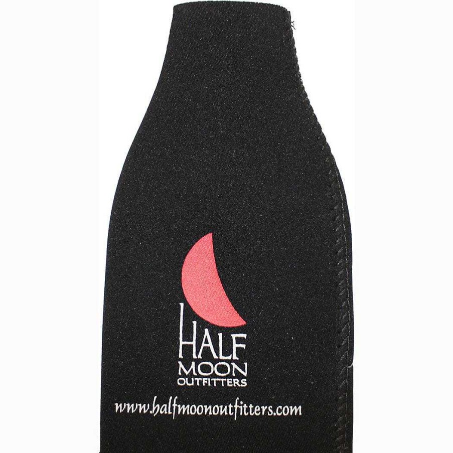 Half-Moon-Kollektion Half-Moon Outfitters Halbmond-Ausrustung | Cresent Logo Flasche Koozie Schwarz