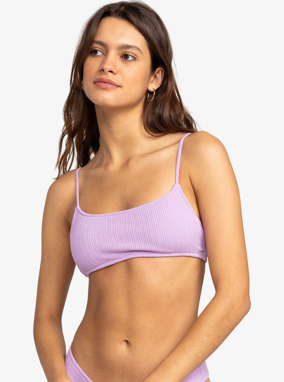 Damen Roxy Bademode | Aruba Basic Bralette-Bikinioberteil Krokusblutenblatt