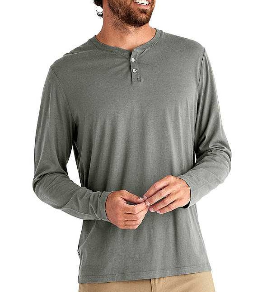 Herren Free Fly Apparel Hemden | Bamboo Heritage Henley Fur Herren