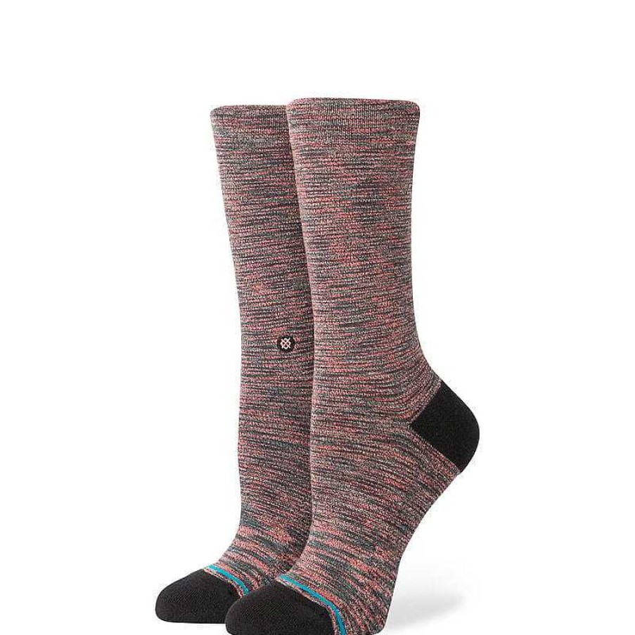 Damen Stance Socken | Dusk To Dawn Crew-Socken Aus Buttermischung Schwarz