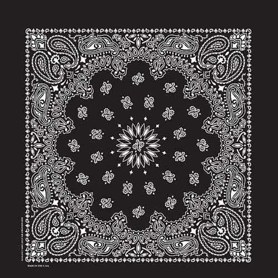 Herren Carolina Bandana Kopf- Und Halsbekleidung | Paisley-Bandana Schwarz