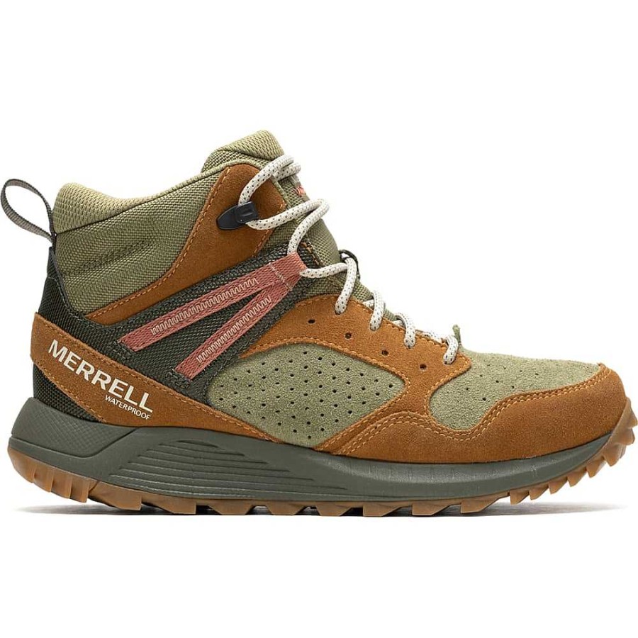 Schuhwerk Merrell Stiefel | Wildwood Mid Ltr Wasserdichte Stiefel Fur Damen Wald