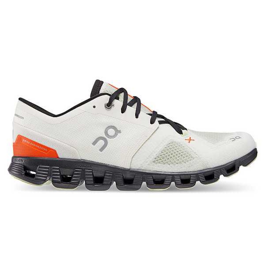 Schuhwerk On Schuhe | Cloud X 3 Schuhe Fur Herren Elfenbein/Flamme