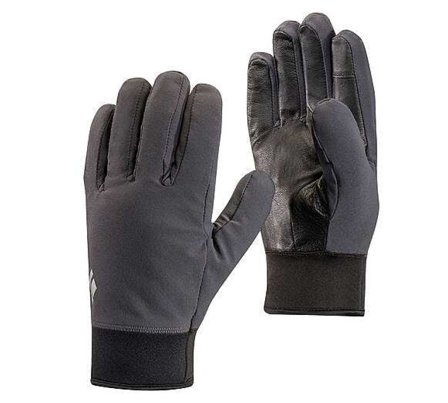 Herren Black Diamond Equipment Handschuhe | Mittelschwere Softshell-Handschuhe Rauch