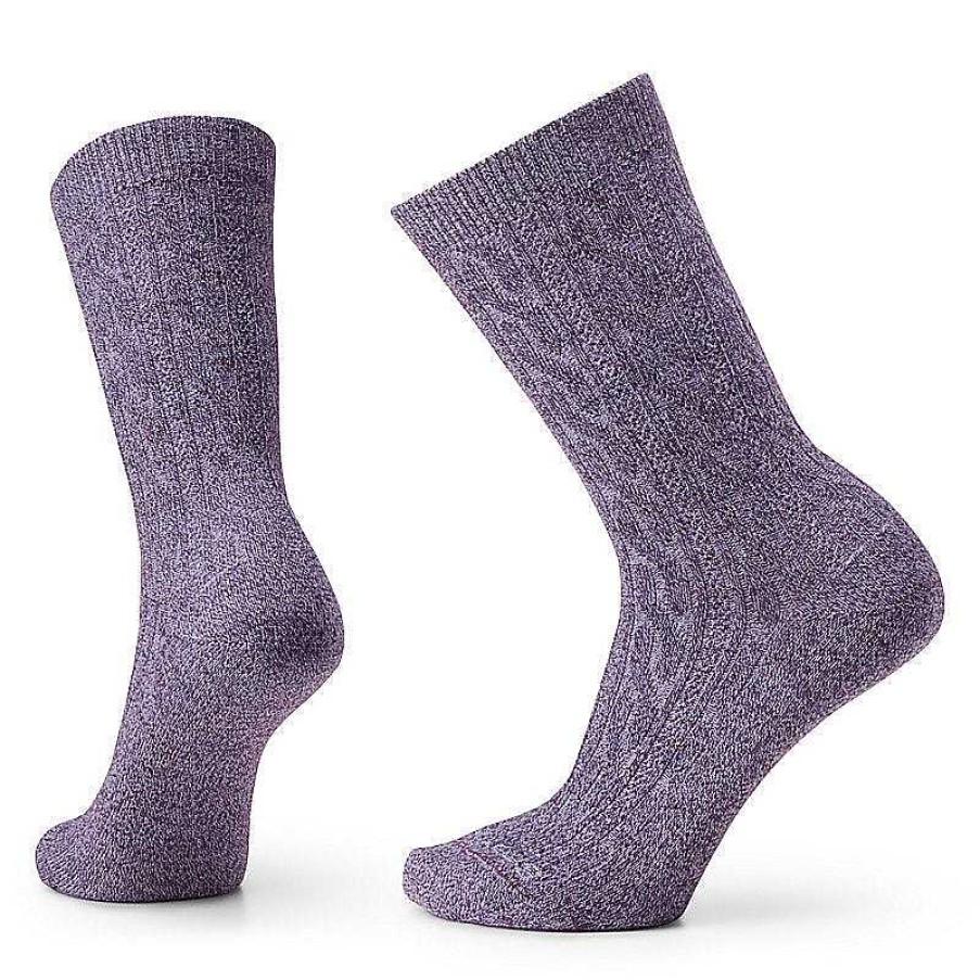 Damen Smartwool Socken | Alltagliche Cable Crew-Socken Fur Damen