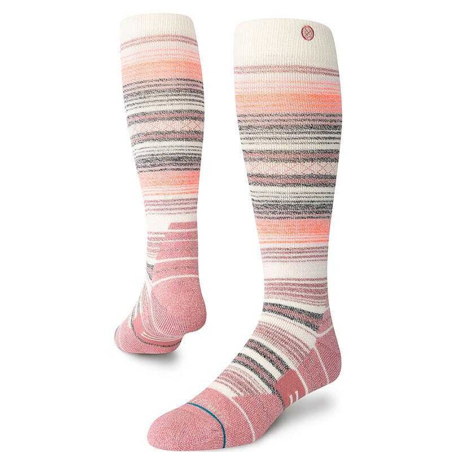 Herren Stance Socken | Performance Wool Snow Otc Socken Curren - Dustyrose