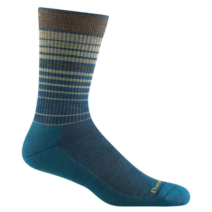 Herren Darn Tough Socken | Frequency Crew Leichte Lifestyle-Socken Fur Herren Dunkles Blaugrun