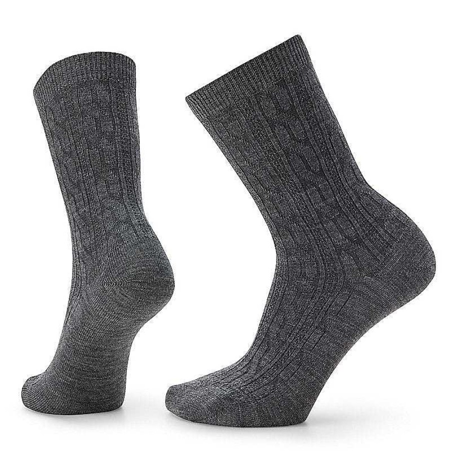 Damen Smartwool Socken | Alltagliche Cable Crew-Socken Fur Damen