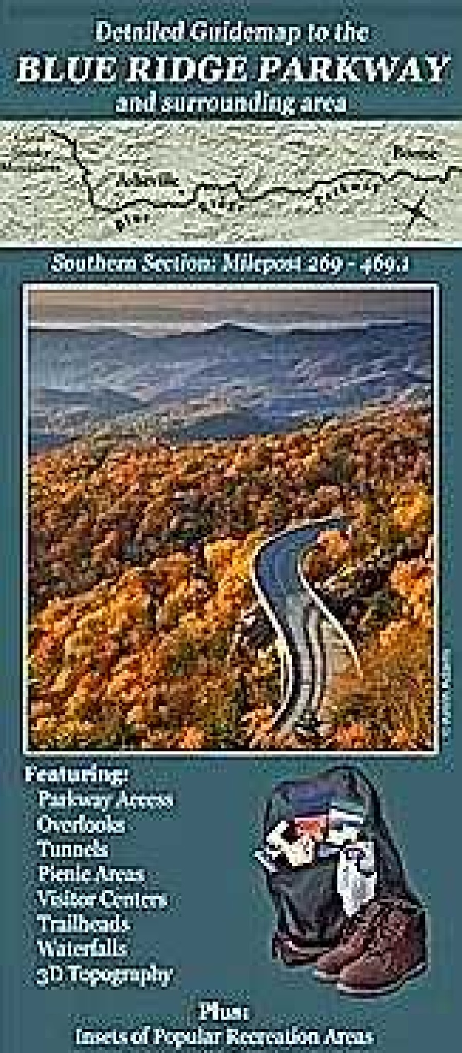 Gang Outdoor Path Publishing | Blue Ridge Parkway Southern Section Milepost 269-469.1 2. Auflage