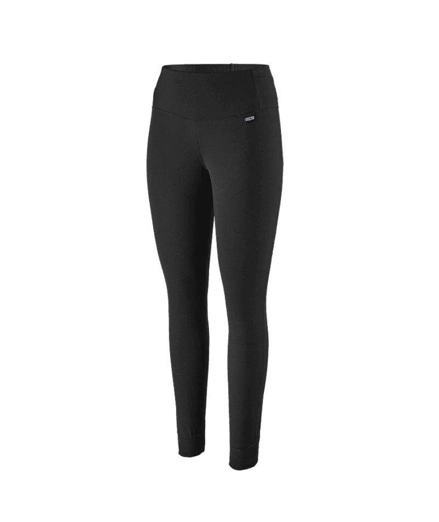 Damen Patagonia Baselayer Und Unterwasche | Capilene Thermal Weight Bottoms Fur Damen Schwarz