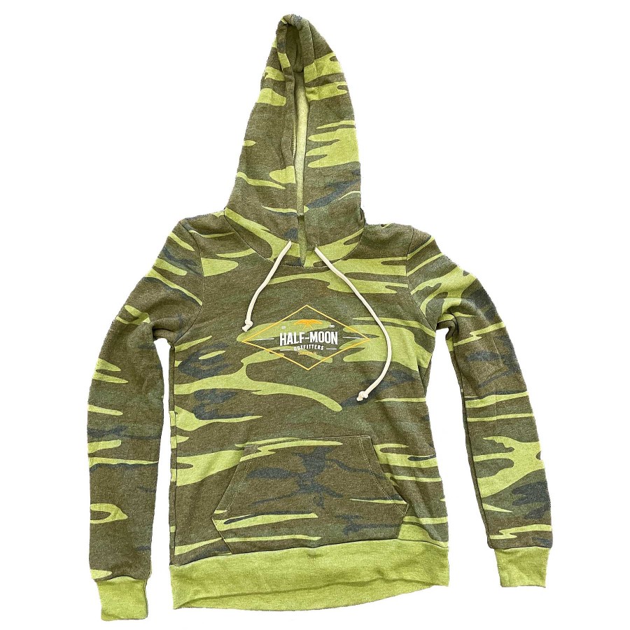 Half-Moon-Kollektion Half-Moon Outfitters Halbmondbekleidung | Diamond Bird Oko-Fleece-Hoodie Slim Fit Camo