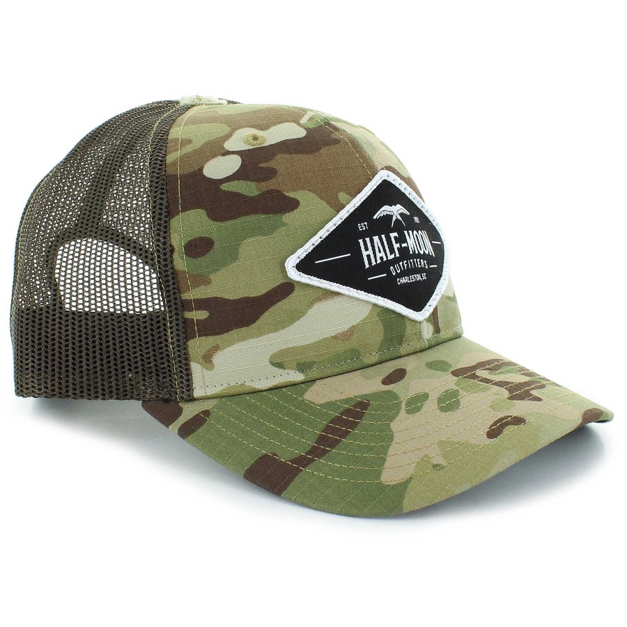 Half-Moon-Kollektion Half-Moon Outfitters Halbmondbekleidung | Diamond Bird Multicam Camo Trucker-Mutze