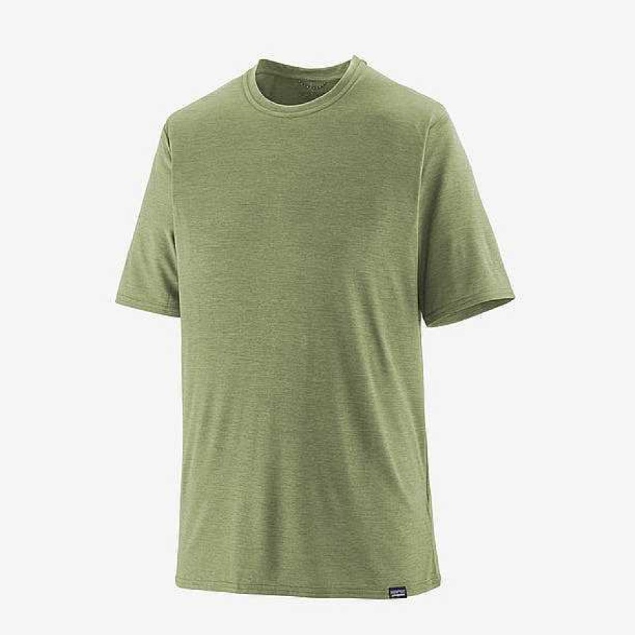 Herren Patagonia Leistung | Capilene Cooles Alltagsshirt Fur Manner Salvia Green Dunkler Salvia Green X-Dye