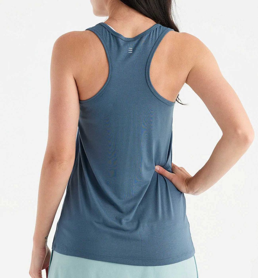 Damen Free Fly Apparel Performance-Shirts | Bamboo Motion Racerback Tank Fur Damen