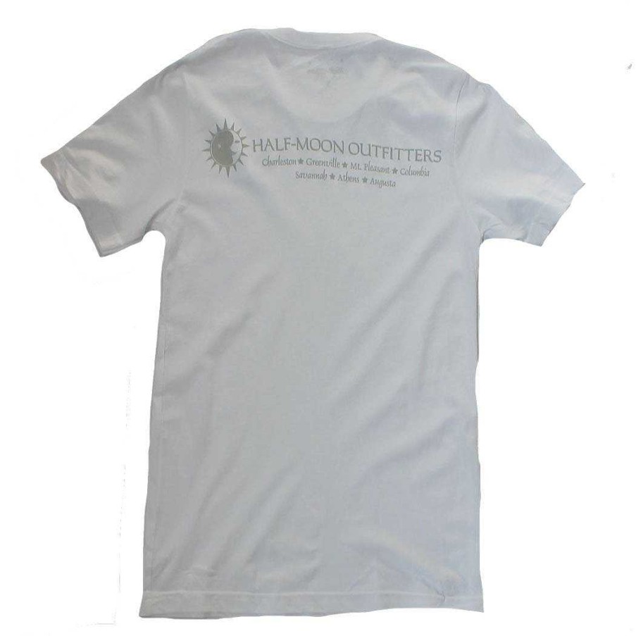 Half-Moon-Kollektion Half-Moon Outfitters Halbmondbekleidung | Kurzarm-T-Shirt Mit Hmo-Logo