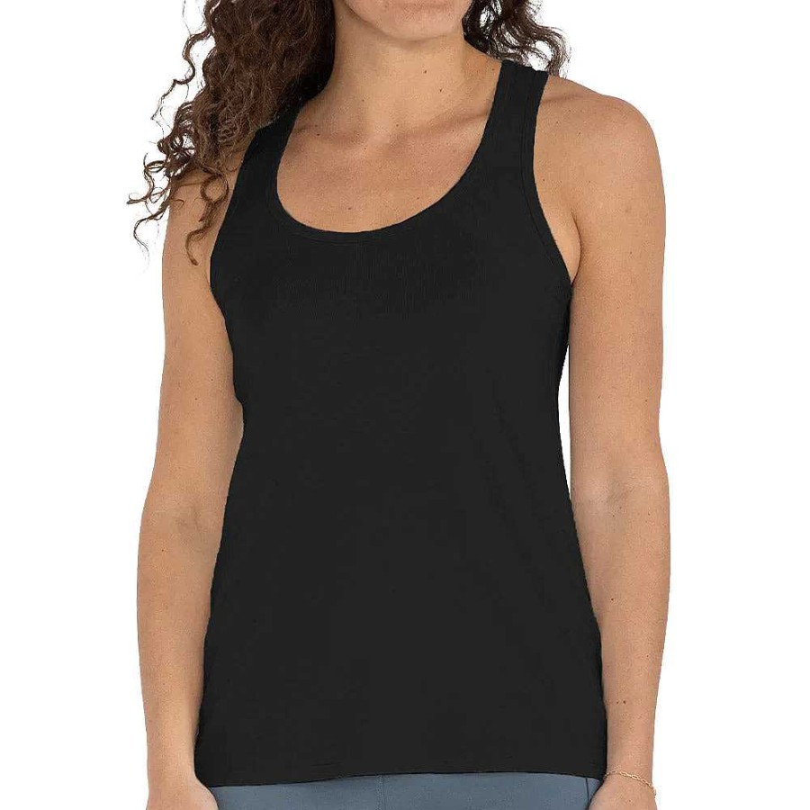 Damen Free Fly Apparel Tanktops | Bamboo Motion Racerback Tank Fur Damen