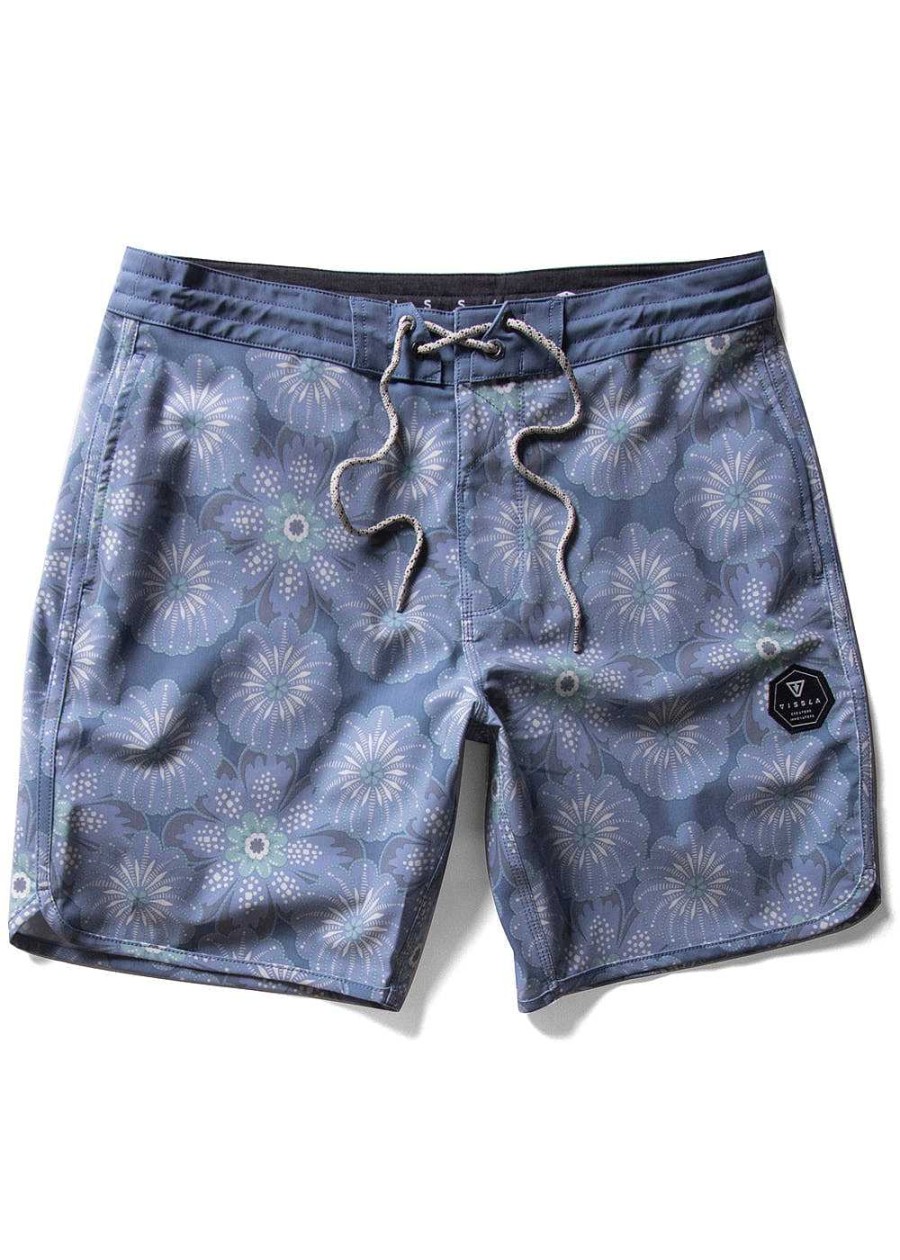 Herren Vissla Bademode | Kerikeri 17,5" Boardshort Fur Herren Hafenblau