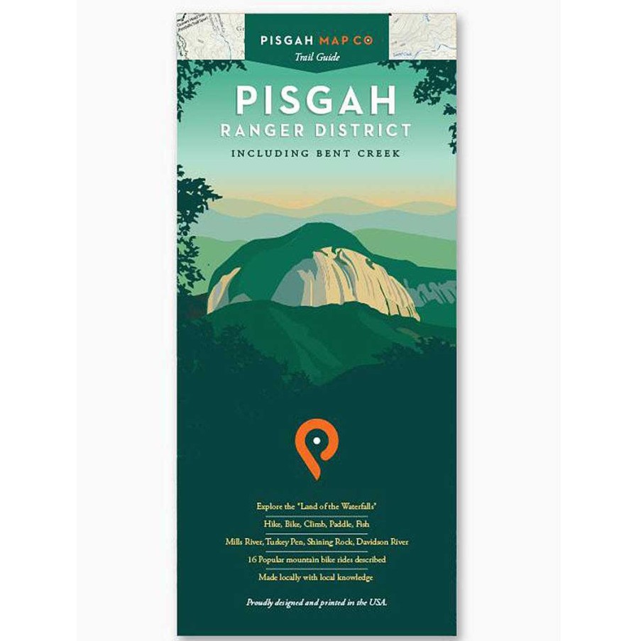 Gang Pisgah Map Company | Karte Des Bezirks Pisgah Ranger Eine Farbe