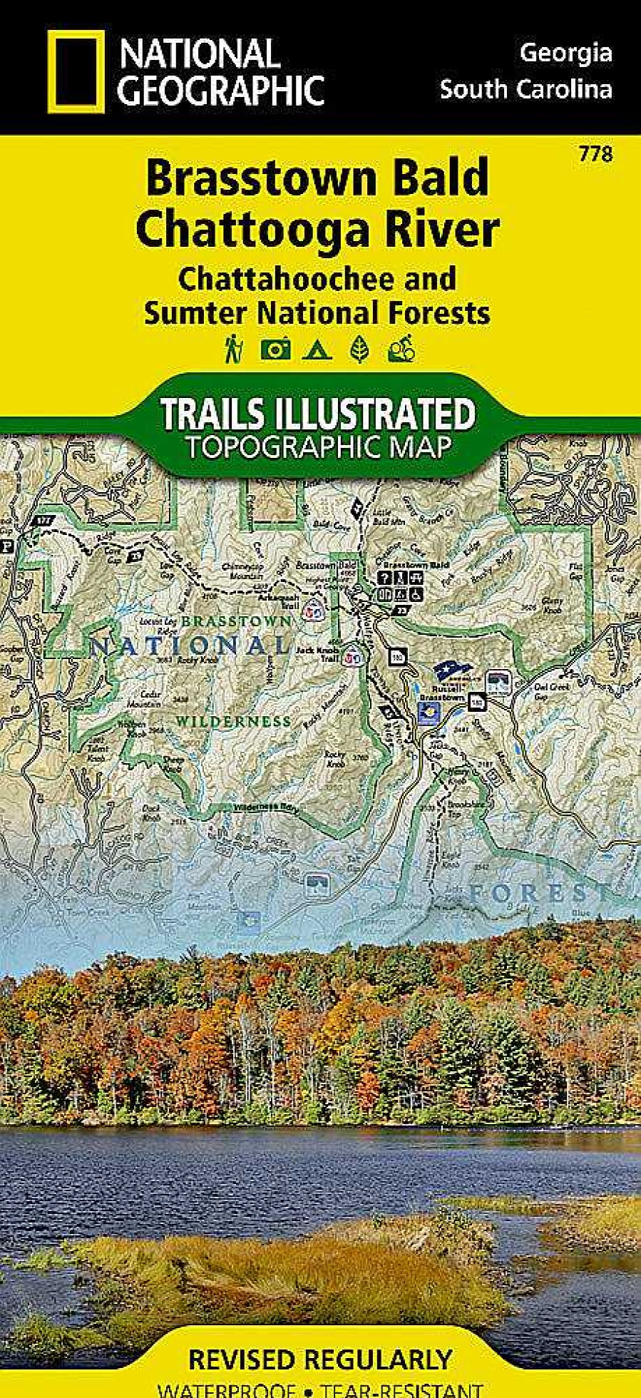 Gang Trails Illustrated | Karte Von Brasstown Bald/Chattooga River